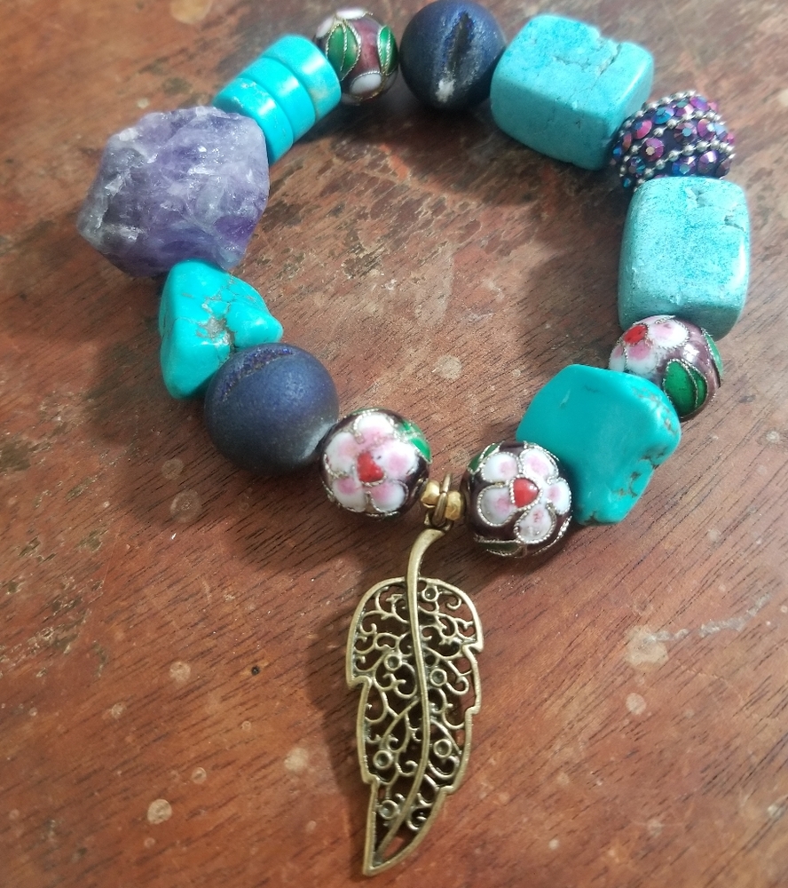 Handcrafted beaded bracelet